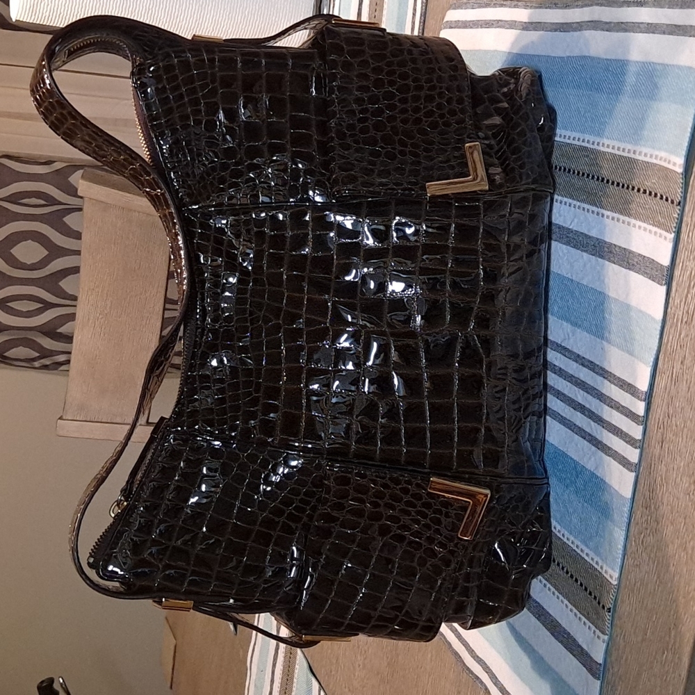 MICHEAL KORS CROCODILE BEVERILY SHOULDER BAG